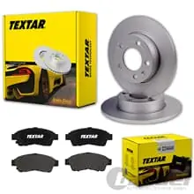 TEXTAR BREMSSCHEIBEN 240mm + BELÄGE HINTEN passend für TOYOTA COROLLA E11 Mega-Angebot