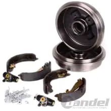 BREMSTROMMELN 203mm+BACKEN+RADBREMSZYLINDER HINTEN passend für RENAULT KANGOO Saisonangebot