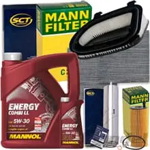 INSPEKTIONSPAKET FILTERSET passend für BMW X3 F25 143-258 PS+MANNOL LL 5W30 ÖL Wochenendangebot