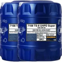 2x 20 LITER MANNOL TS-8 UHPD SUPER 5W-30 MOTORÖL VOLLSYNTHETISCH Solange Der Vorrat Reicht