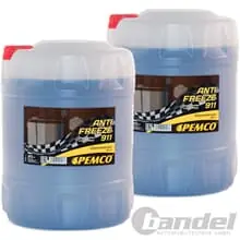 2x20L PEMCO AntiFreeze911 CONCENTRAT BLAU FROSTSCHUTZ passend für TL774C GS94000 Sonderaktion