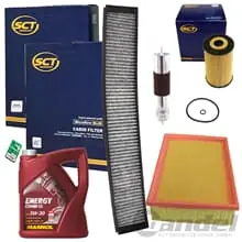 Markenware INSPEKTIONSPAKET+MOTORÖL PASSEND FÜR BMW 3er E46 316 318i Ci AB BJ. 02.98-07-06