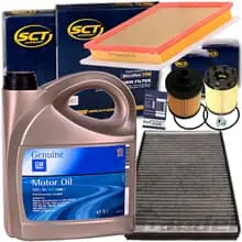 FILTERSET SATZ INSPEKTIONSKIT+ORIGINAL 5W30 ÖL passend für OPEL ASTRA H 1.3 90PS Schnäppchen