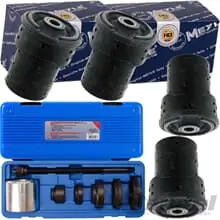 4x MEYLETONNEN- HINTERACHS-LAGER BUCHSE + BGS PRESS-WERKZEUG passend für BMW E39 Knallerangebot