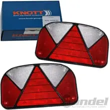 Direkt Vom Hersteller 2x KNOTT LICHTSCHEIBE ERSATZGLAS für HECKLEUCHTE RÜCK-LEUCHTE LICHT MULTIPOINT 2