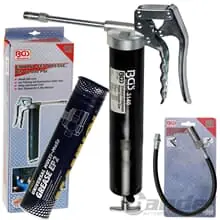 BGS EINHANDFETTPRESSE HANDHEBELPRESSE + SCHLAUCH + 400G MANNOL MEHRZWECKFETT EP2 Sichere Zahlung