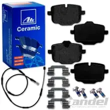 Heißes Angebot ATE CERAMIC BREMSBELÄGE+WARNKONTAKT HINTEN passend für BMW 5er F11 Touring/Kombi