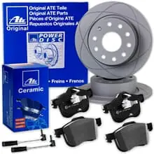 ATE PowerDisc BREMSSCHEIBEN + CERAMIC BELÄGE HINTEN für MERCEDES E-KLASSE W210 Rabatt