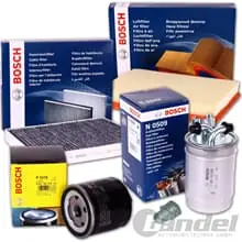 Neue Ware BOSCH FILTER SET ÖL- LUFT-KRAFTSTOFF INNENRAUM FILTER für VW POLO TDI SEAT IBIZA