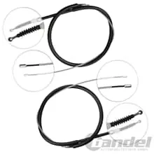 2x BREMSSEIL SEILZUG FESTSTELLBREMSE LINKS/RECHTS für VW TOURAN (1T1,1T2,1T3) Neu