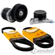 Nur Für Kurze Zeit 2x SPANNROLLE + 2x CONTI KEILRIPPENRIEMEN für AUDI A4 A6 VW PASSAT 3B KLIMA