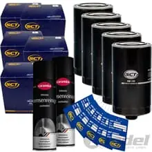 Rabatt 5x ÖLFILTER ANSCHRAUBFILTER+BREMSENREINIGER für VW T4 BUS 2.5 TDI+2.4 D DIESEL