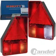 2x KNOTT RÜCKLEUCHTE-SATZ RÜCKLICHT HECKLEUCHTE mit RFS EARPOINT 1 PKW ANHÄNGER Must-Have