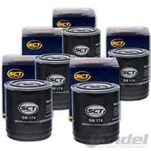 5 x SCT ÖLFILTER SM174 für VW PASSAT 3B AUDI 80 A4 A6 AVANT A8 4D+QUATTRO Finale Aktion