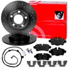brembo SPORT BREMSSCHEIBEN + BELÄGE HINTEN passend für MINI R55 R56 R57 R58 R59 Kracherpreis