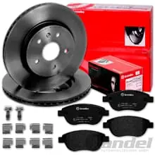 Neuheit brembo BREMSSCHEIBEN 283mm + BELÄGE VORNE passend für PEUGEOT 206 207 307 1007