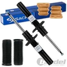 Sonderangebot 2x SACHS STOßDÄMPFER + PROTECTION KIT VORNE für AUDI A3 SKODA OCTAVIA VW GOLF 5