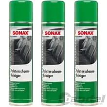 Heißes Angebot 3x 400ml SONAX POLSTERSCHAUMREINIGER TEXTIL UND POLSTERREINIGER SITZE FUßMATTEN