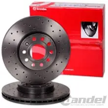 BREMBO SPORT-BREMSSCHEIBEN gelocht HINTEN für VW GOLF 5 6 GTI GTD OCTAVIA RS Top-Angebot