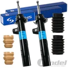 Knallerangebot 2x SACHS STOßDÄMPFER + PROTECTION KIT VORNE passend für BMW 1er E81 E82 E87 E88