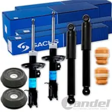 Top-Angebot 4xSACHS STOßDÄMPFER+LAGER+SERVICE KIT VORNE+HINTEN passend für OPEL COMBO MERIVA