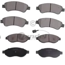 Mega-Angebot BREMSBELÄGE VORNE + HINTEN passend für PEUGEOT BOXER CITROEN JUMPER FIAT DUCATO