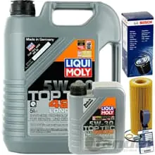 Abverkauf BOSCH ÖLFILTER 1457429185+LIQUI 5W30 ÖL passend für BMW 1er E87 3er E46 E90 5er