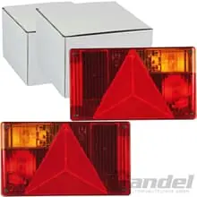 Highlight 2x HECKLEUCHTE LINKS+RECHTS ANHÄNGER UNIVERSAL RÜCKLEUCHTE LICHT RÜCKSTRAHLER