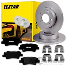 Sofort Bestellen TEXTAR BREMSSCHEIBEN 262mm + BELÄGE HINTEN passend für HYUNDAI ACCENT 4 RB