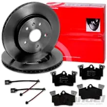 Begrenztes Angebot brembo BREMSSCHEIBEN 358mm + BELÄGE HINTEN für AUDI Q7 4L Bj. 2005 - 2015