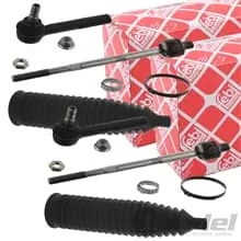 2x FEBI SPURSTANGE + MANSCHETTE VORDERACHSE passend für OPEL ASTRA G + ZAFIRA A Top-Preis