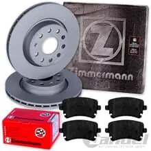 ZIMMERMANN BREMSSCHEIBEN 330mm + BELÄGE HINTEN für AUDI A6 Allroad C6 4FH Neue Ware