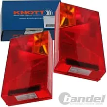 2x KNOTT LICHTSCHEIBE ERSATZGLAS LI/RE für HECKLEUCHTE MULTIPOINT 1 PKW ANHÄNGER Bestseller