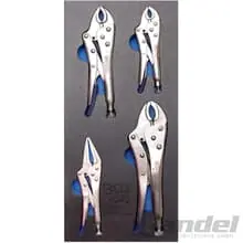 BGS WERKSTATTWAGEN-EINLAGE 1/3 GRIPZANGE FESTSTELL-/ SCHWEIßER-ZANGE 4-teilig Knallerangebot