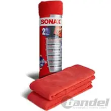 2x SONAX MICROFASERTUCH AUßEN AUTOPFLEGE LACKPFLEGE REINIGUNG Mega-Angebot