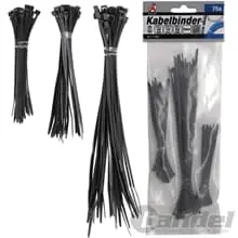 Jetzt Bestellen KRAFTMANN KABELBINDER-SORTIMENT KABEL-BINDER-SATZ 75-teilig SCHWARZ Nylon