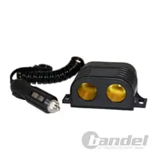 DOPPELSTECKDOSE MIT KABEL+STECKER ZIGARETTENANZÜNDER-STECKDOSE AUTO 12/24V Aktuell