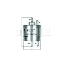 Neu MAHLE KNECHT KRAFTSOFFFILTER BENZINFILTER für MERCEDES A KLASSE W168 VANEO 414
