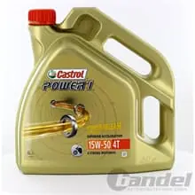 4L CASTROL POWER 1 4T 15W-50 MOTORRAD ÖL 4 TAKT MOTORÖL API SJ Sale