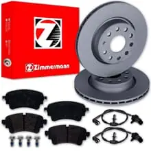 Sonderaktion Zimmermann BREMSSCHEIBEN 330mm + BELÄGE HINTEN passend für VW TOUAREG 3 CR
