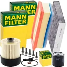 MANN FILTER INSPEKTIONSPAKET passend für 1.5dci DACIA DUSTER RENAULT CLIO 4 Super-Preis