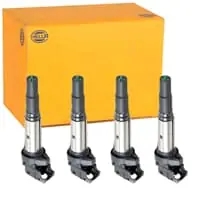 4x HELLA ZÜNDSPULEN passend für BMW 1er E81 E87 3er E46 E90 E91 Z4 MINI CABRIO Preis Gesenkt