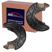 Preisknaller 2x AIC SPRITZBLECH BREMSSCHEIBE VORNE passend für VW GOLF 7 SEAT LEON AUDI A3 8V
