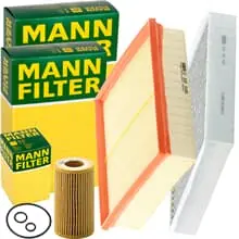 Bestpreis MANN FILTER INSPEKTIONSPAKET passend für A/B KLASSE W176 W246 CLA C117 GLA X156