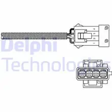 DELPHI LAMBDASONDE passend für CITROËN BERLINGO C2 C3 C4 C8 EVASION JUMPY SAXO Markenware