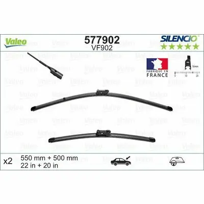 Valeo SILENCIO FLAT BLADE SET Markenware