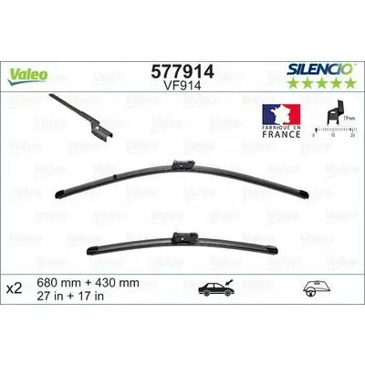 Valeo SILENCIO FLAT BLADE SET Saisonangebot