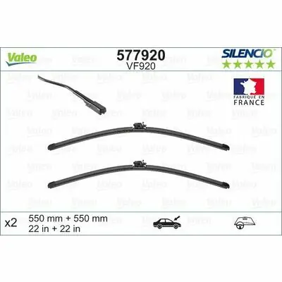 Sofort Bestellen Valeo SILENCIO FLAT BLADE SET